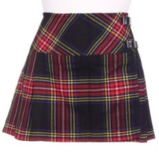 Ladies Wallace Tartan Scottish Micro Mini Billie Pleated Kilt